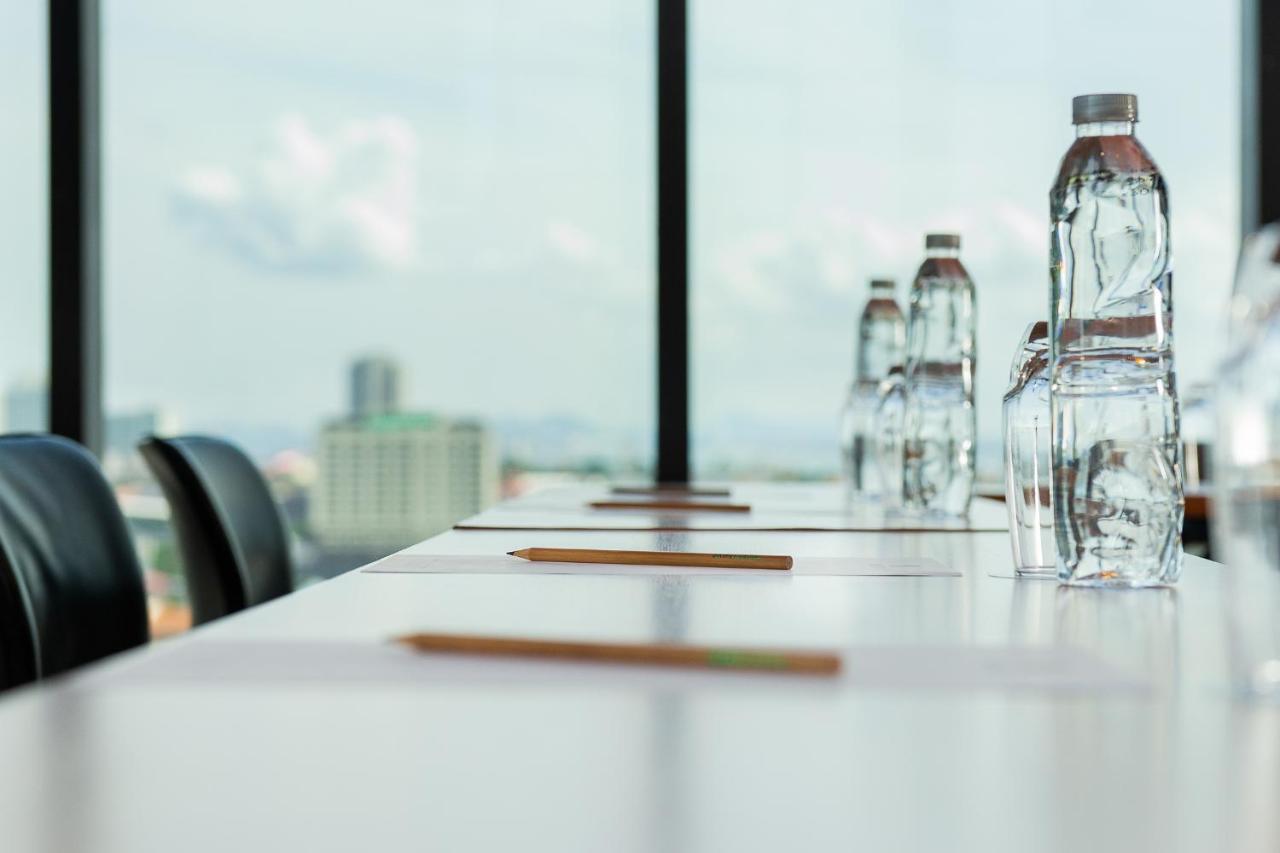 Arbour Hotel And Residence Патая Екстериор снимка Bottled water on a conference table